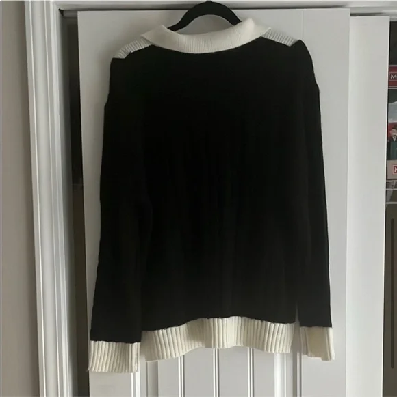 Black and White Women's Sweater - Picture 2 of 8